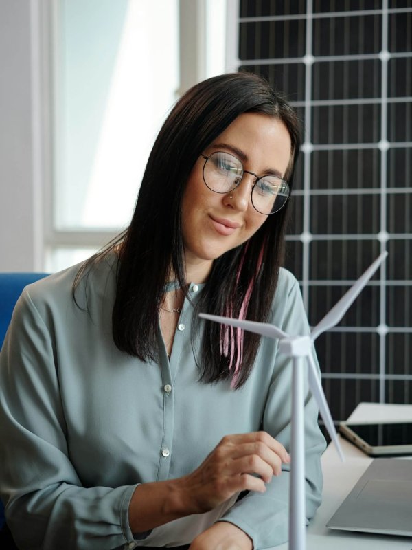 Smiling Sustainable Energy Engineer